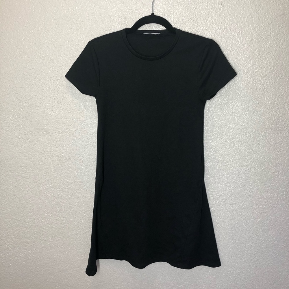 Zara Black T-shirt Dress